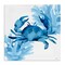 Stupell Industries Blue Tone Crab & Coral Canvas Design by Cat Thurman Designs